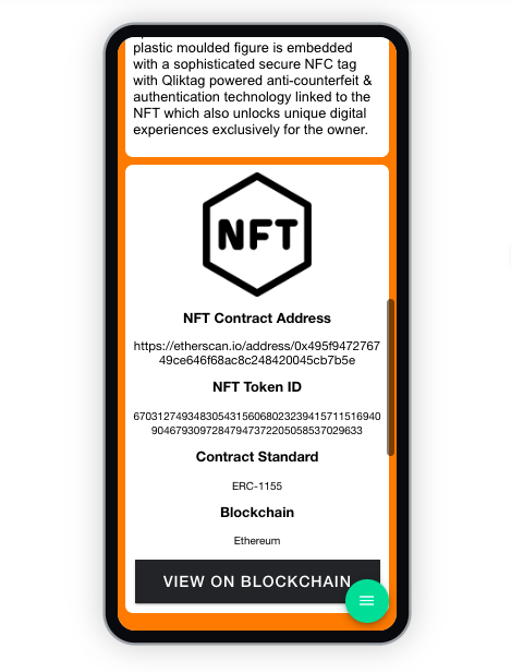 NFC + NFT Physical Asset Authentication 3